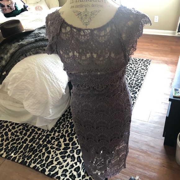 free people Purple lace dress - Picture 5 of 6